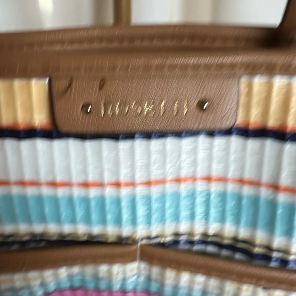 Rosetti Brown Blue Pink Tote Bag with Elegant Design